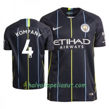 Jalkapallo Pelipaidat Manchester City Kompany 4 Vieraspaita 2018-2019 Lyhythihainen